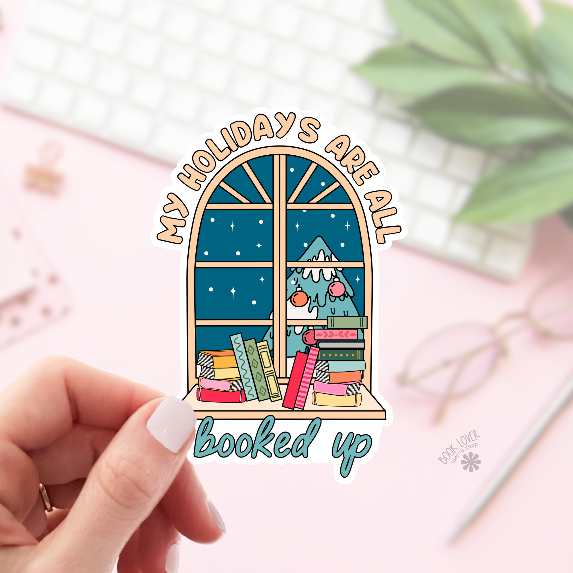 My Holidays are All booked Up Stickers / Bookish Stickers