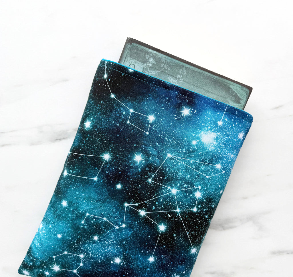 Constellations - padded book sleeve, book pouch