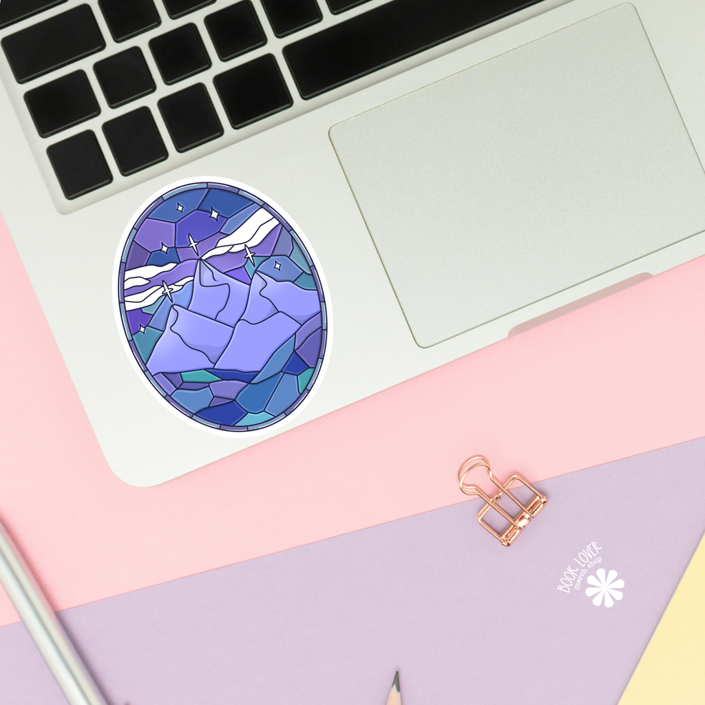 Romantasy City Stained Glass Stickers / Bookish Stickers