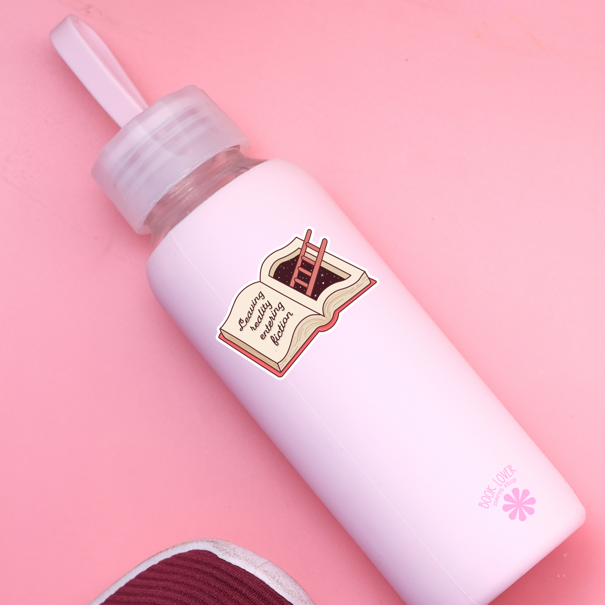 Leaving Reality Entering Fiction Stickers / Bookish Stickers