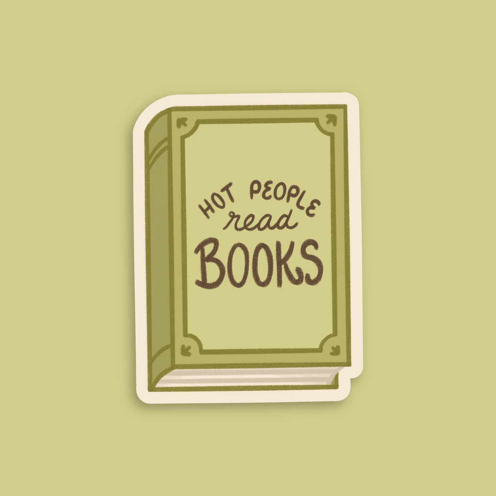 Hot People Read Books Sticker
