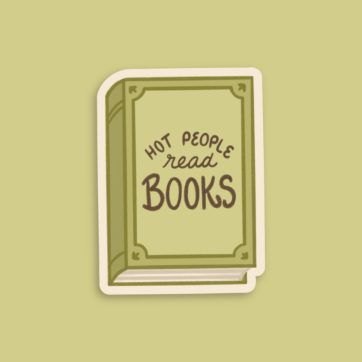 Hot People Read Books Sticker