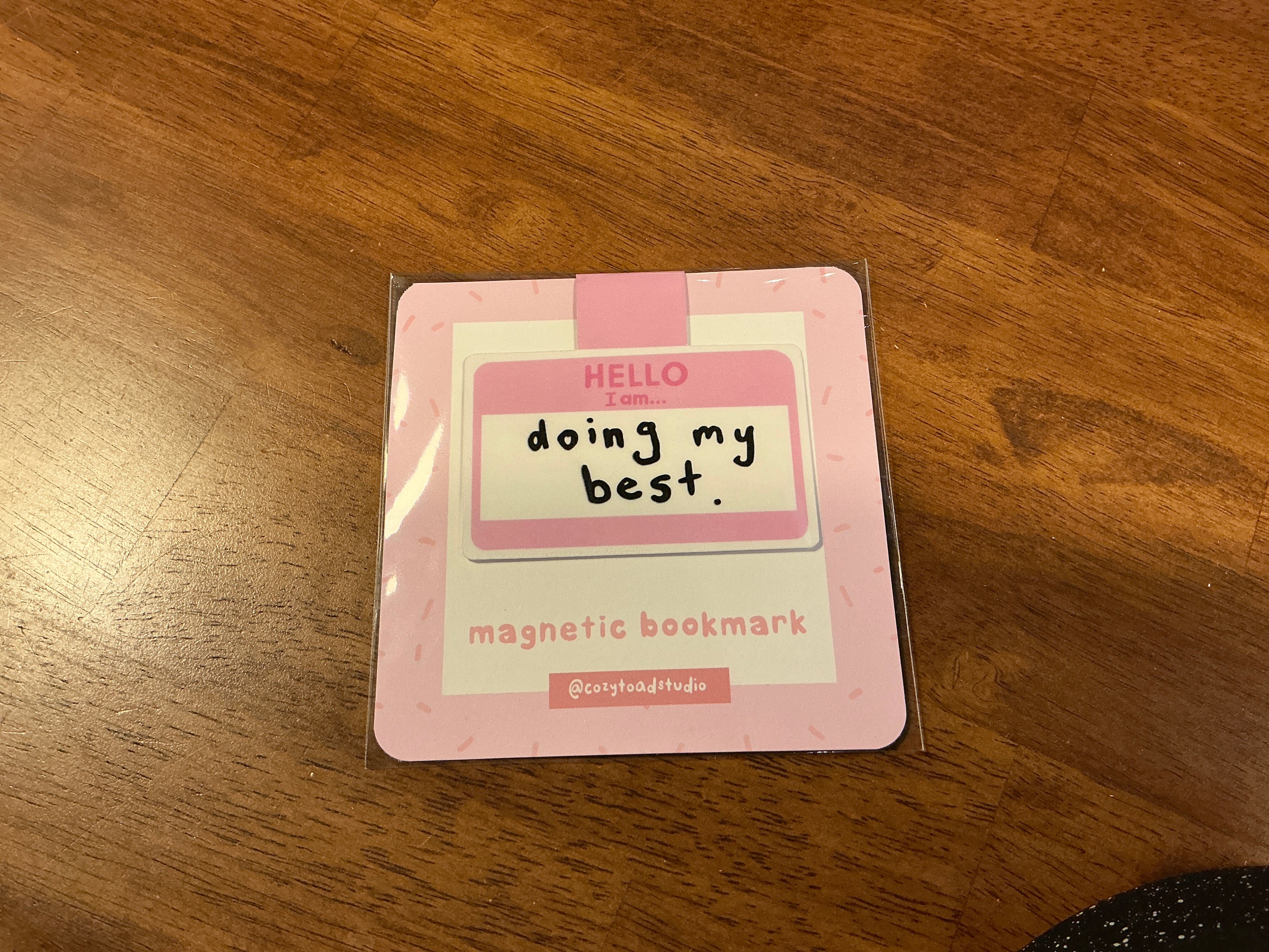 Cozy Toad Studio Magnetic Bookmark