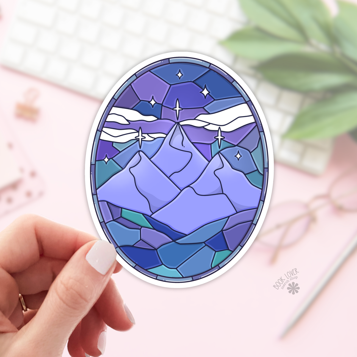 Romantasy City Stained Glass Stickers / Bookish Stickers