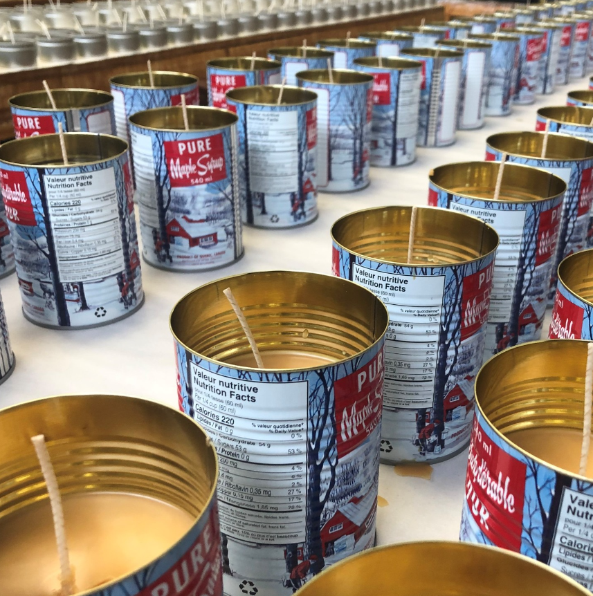 Maple Syrup Candle – 540 ml Iconic Tin Can (Cotton wick)
