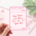 Guest Check Santa Stickers / Christmas Bookish Stickers