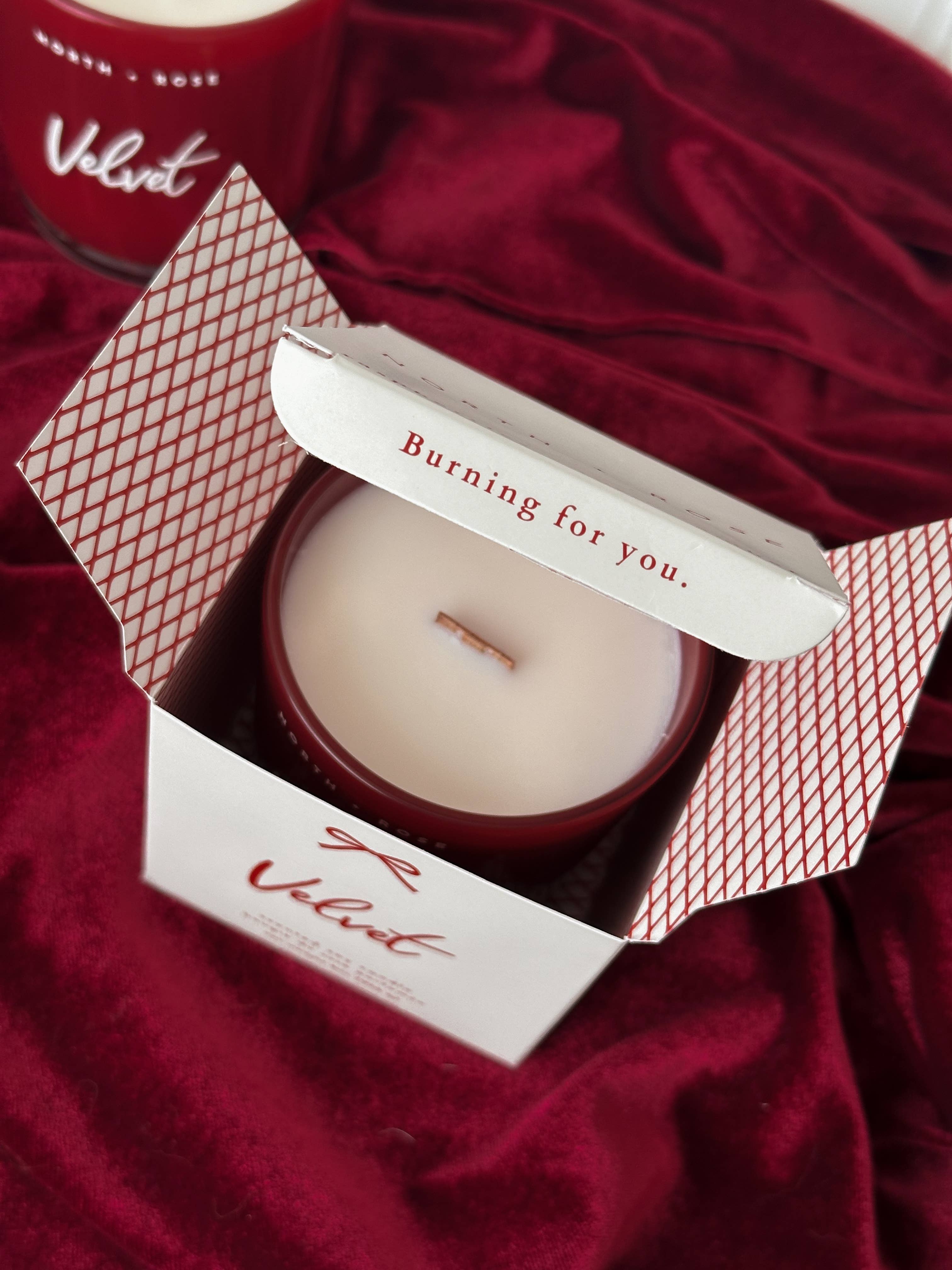 Afterglow - Valentine's Day Soy Wax Candle - 8oz Red Jar