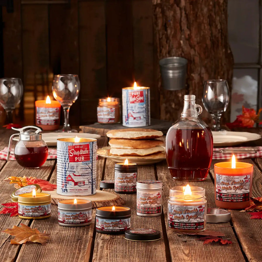 Maple Syrup Candle – 540 ml Iconic Tin Can (Wood wick)