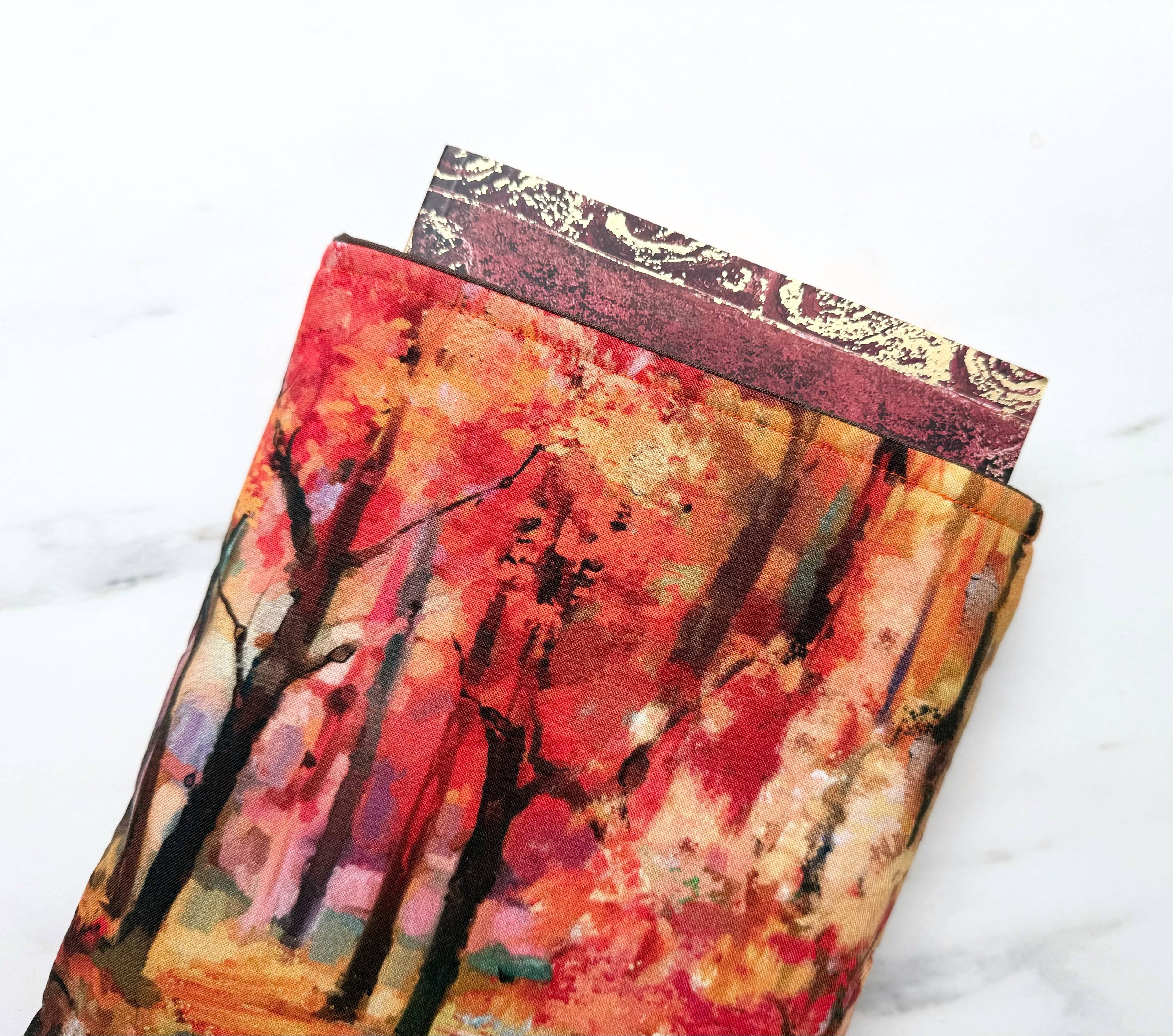Autumn morning - padded book sleeve, book pouch
