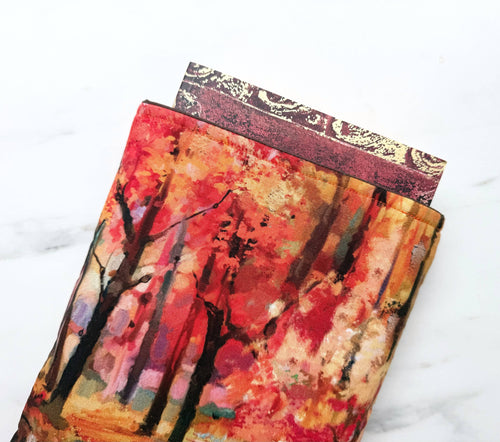 Autumn morning - padded book sleeve, book pouch