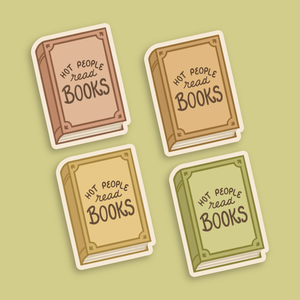Hot People Read Books Sticker