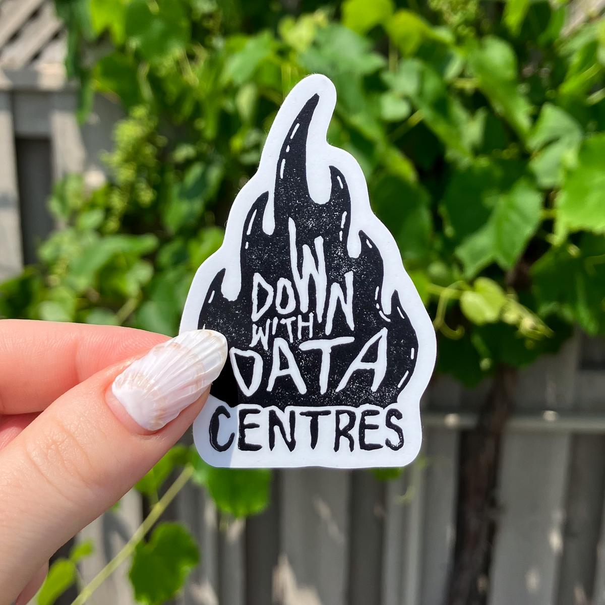 Down with Data Centres Sticker (CAN version)