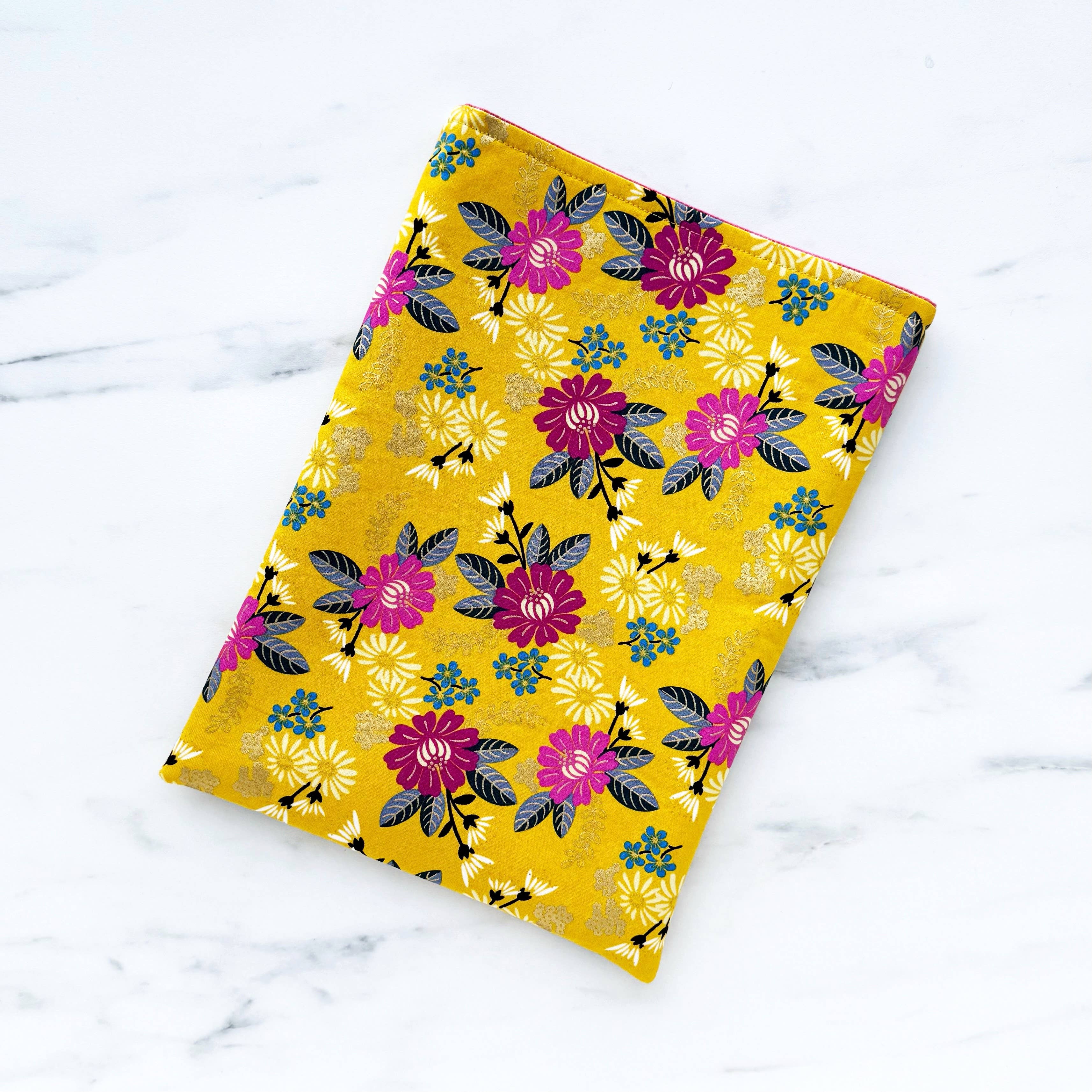 Goldenrod - padded book sleeve, book pouch