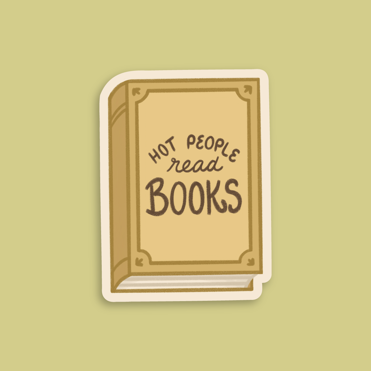 Hot People Read Books Sticker