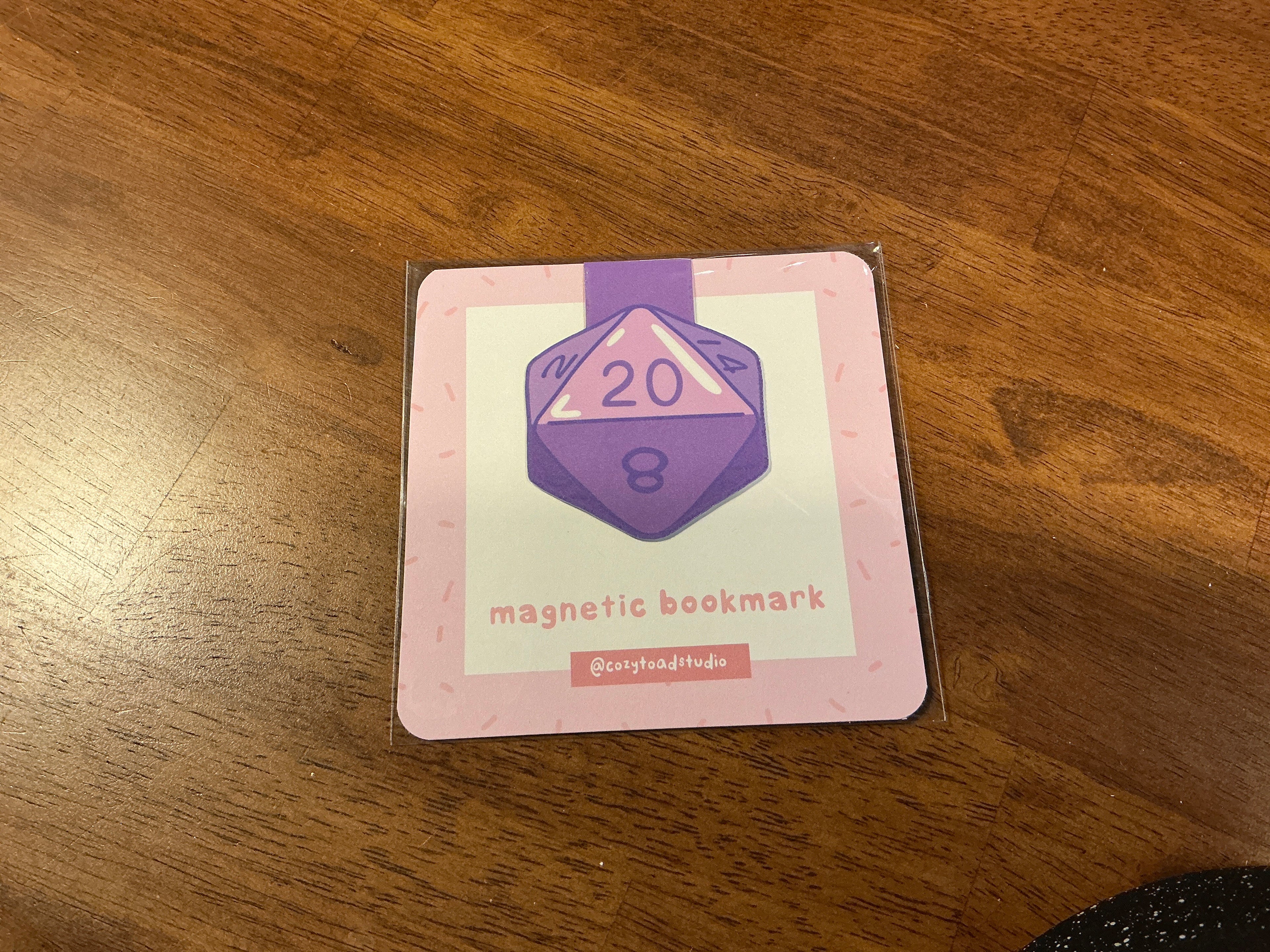 Cozy Toad Studio Magnetic Bookmark