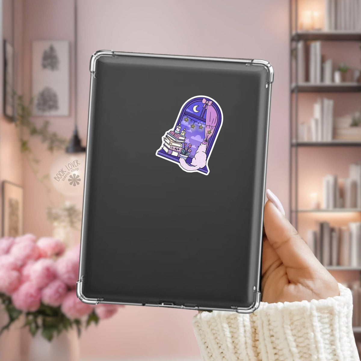 Cozy Cat Stickers / Bookish Stickers / Book Lover
