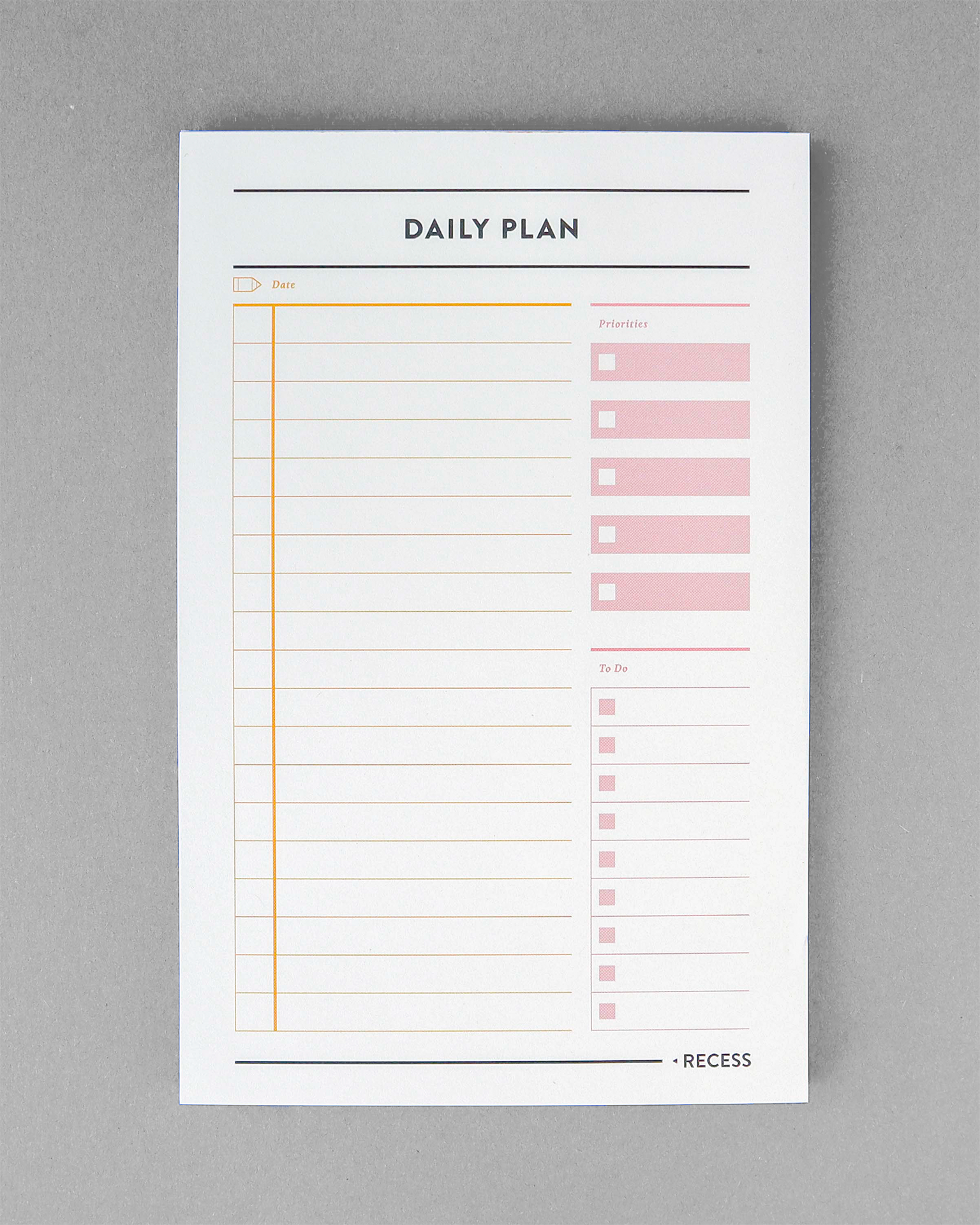 Daily Plan Pad
