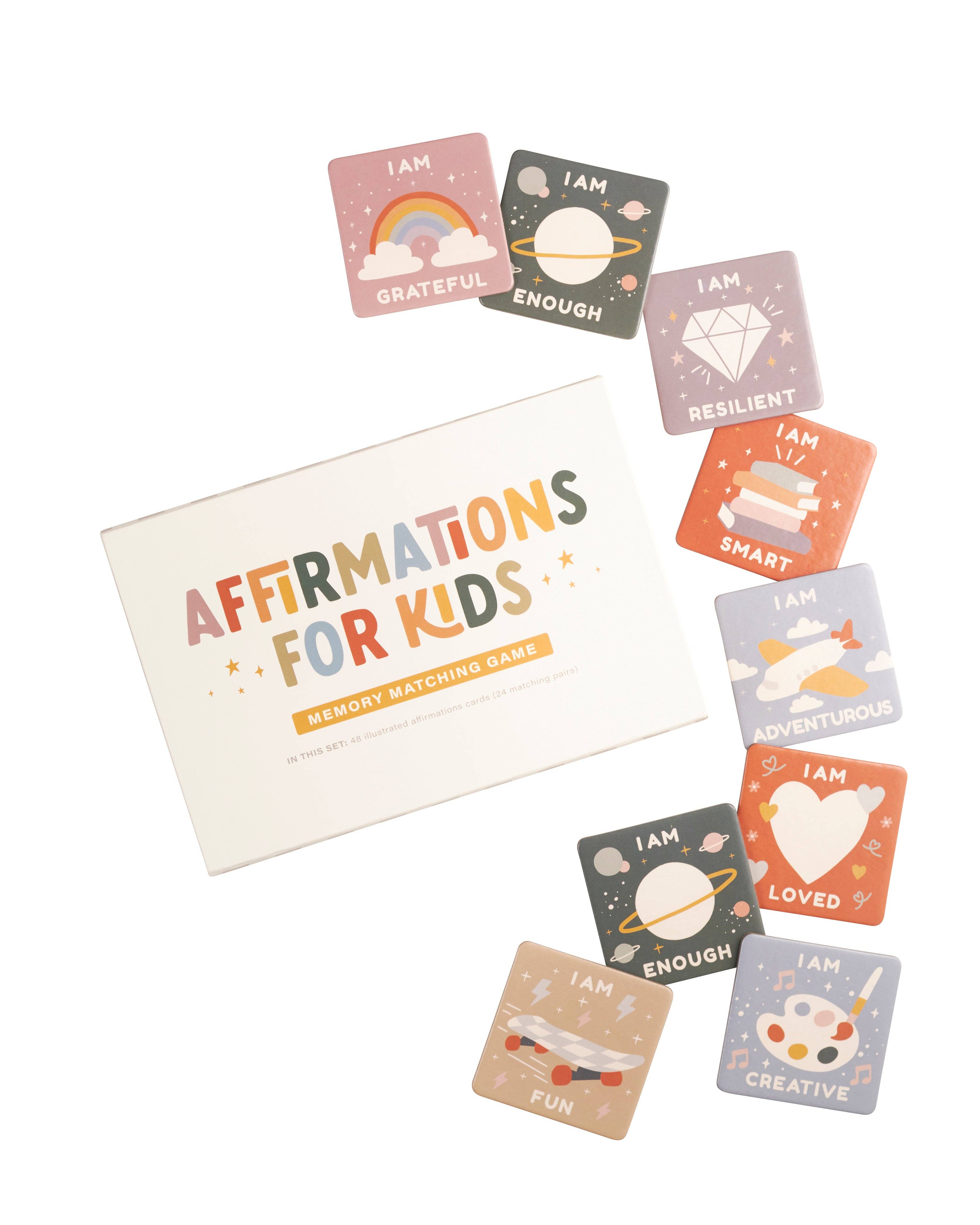 Affirmations for Kids Memory Matching Game