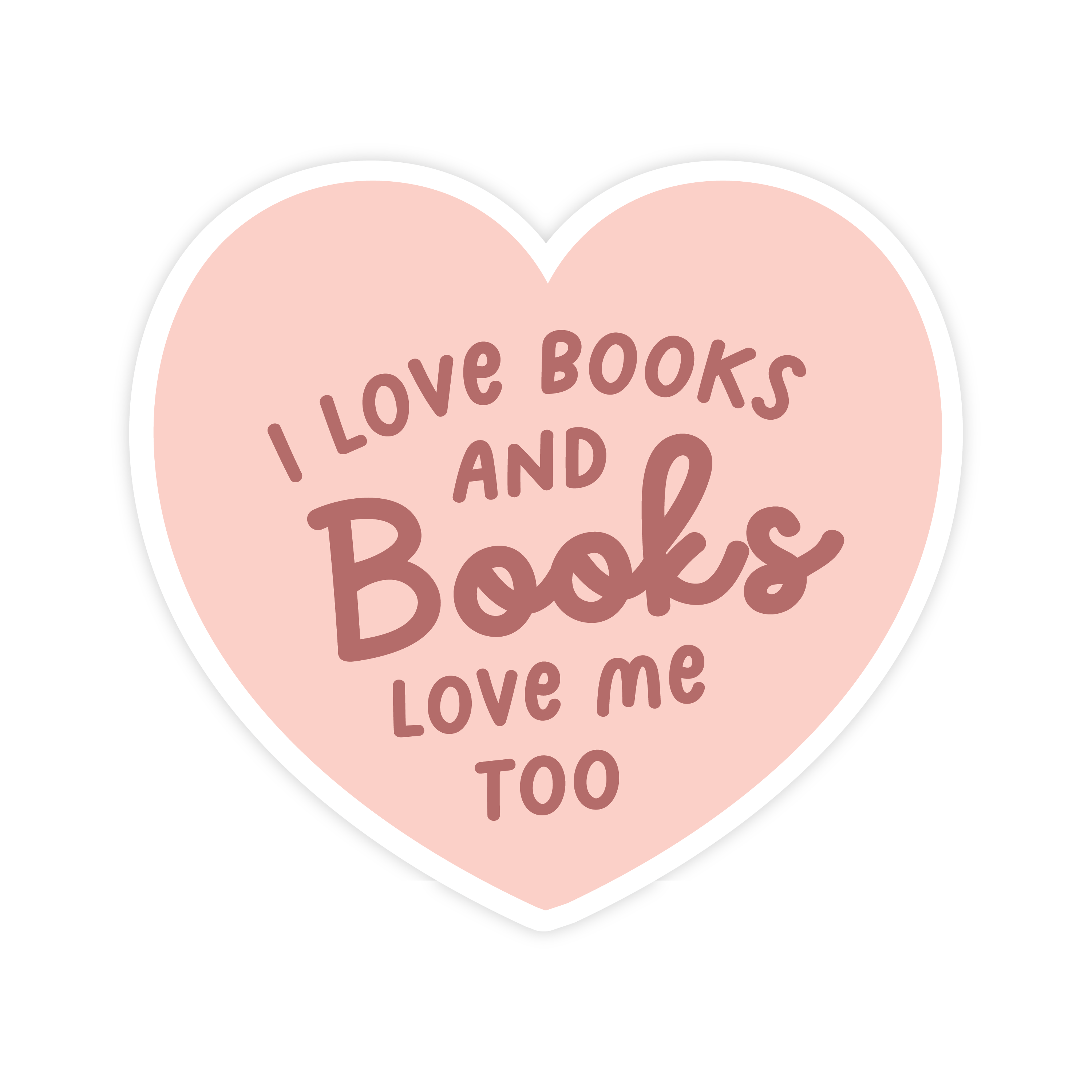 Books Love Me Too STICKER