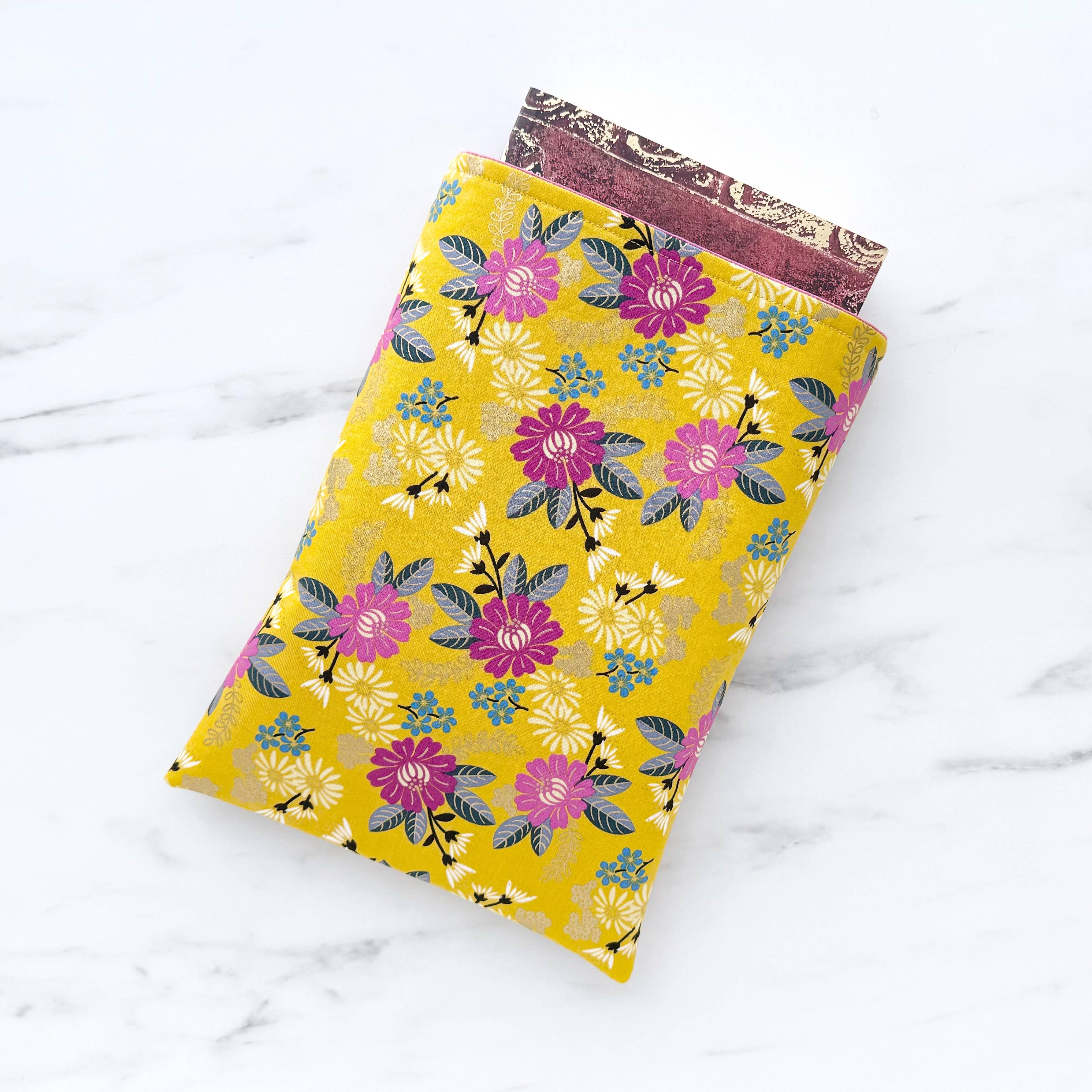 Goldenrod - padded book sleeve, book pouch