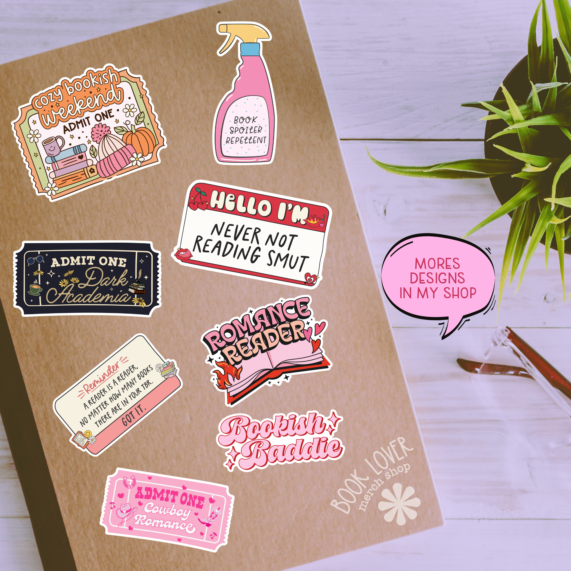 Hot Moms Read Books Stickers / Bookish Stickers / Book Lover