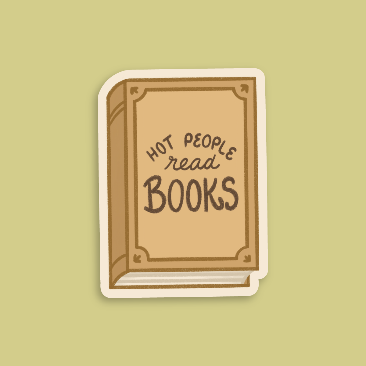 Hot People Read Books Sticker