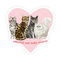 Official Cat Lady Status  STICKER