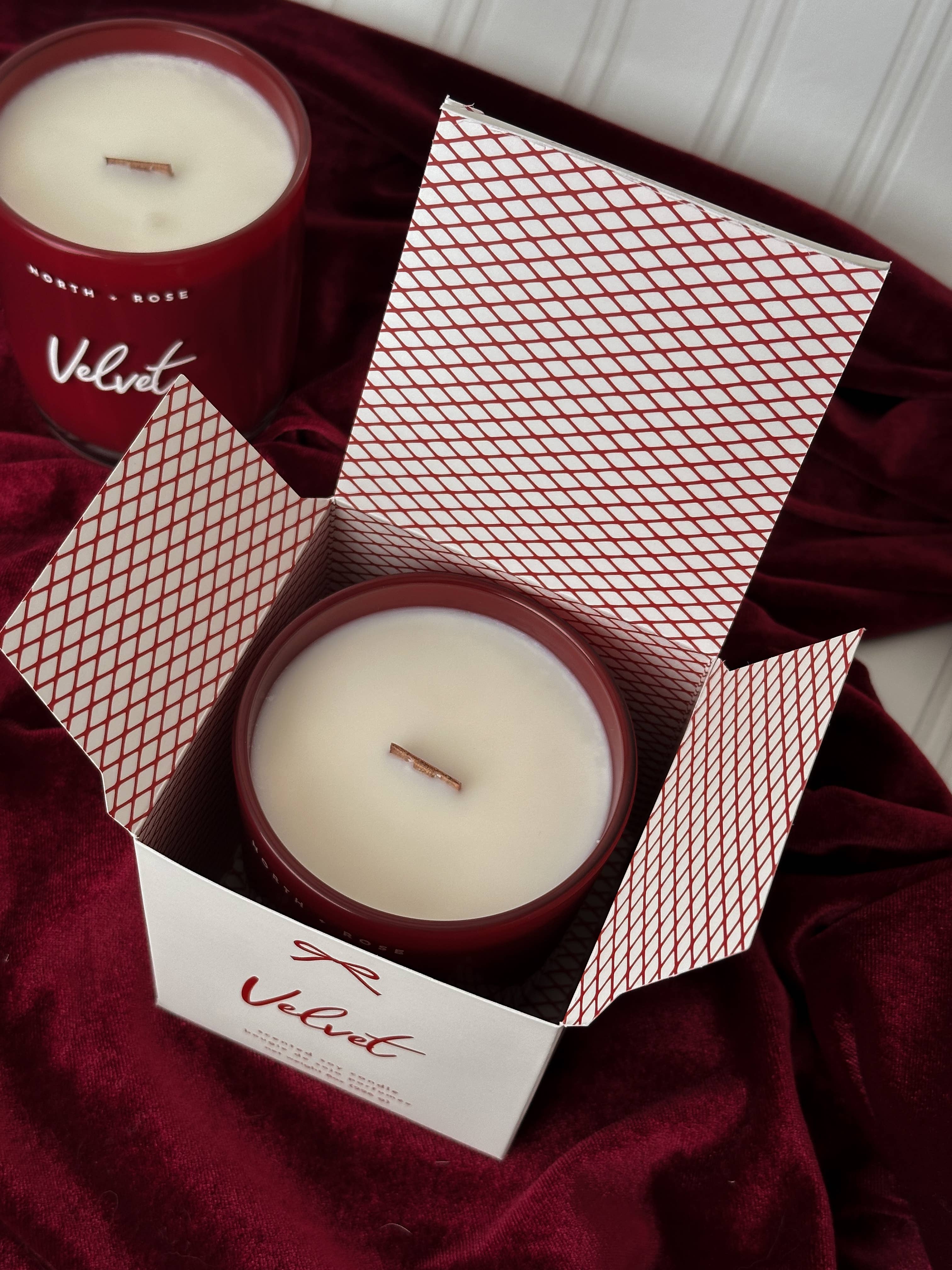 Afterglow - Valentine's Day Soy Wax Candle - 8oz Red Jar