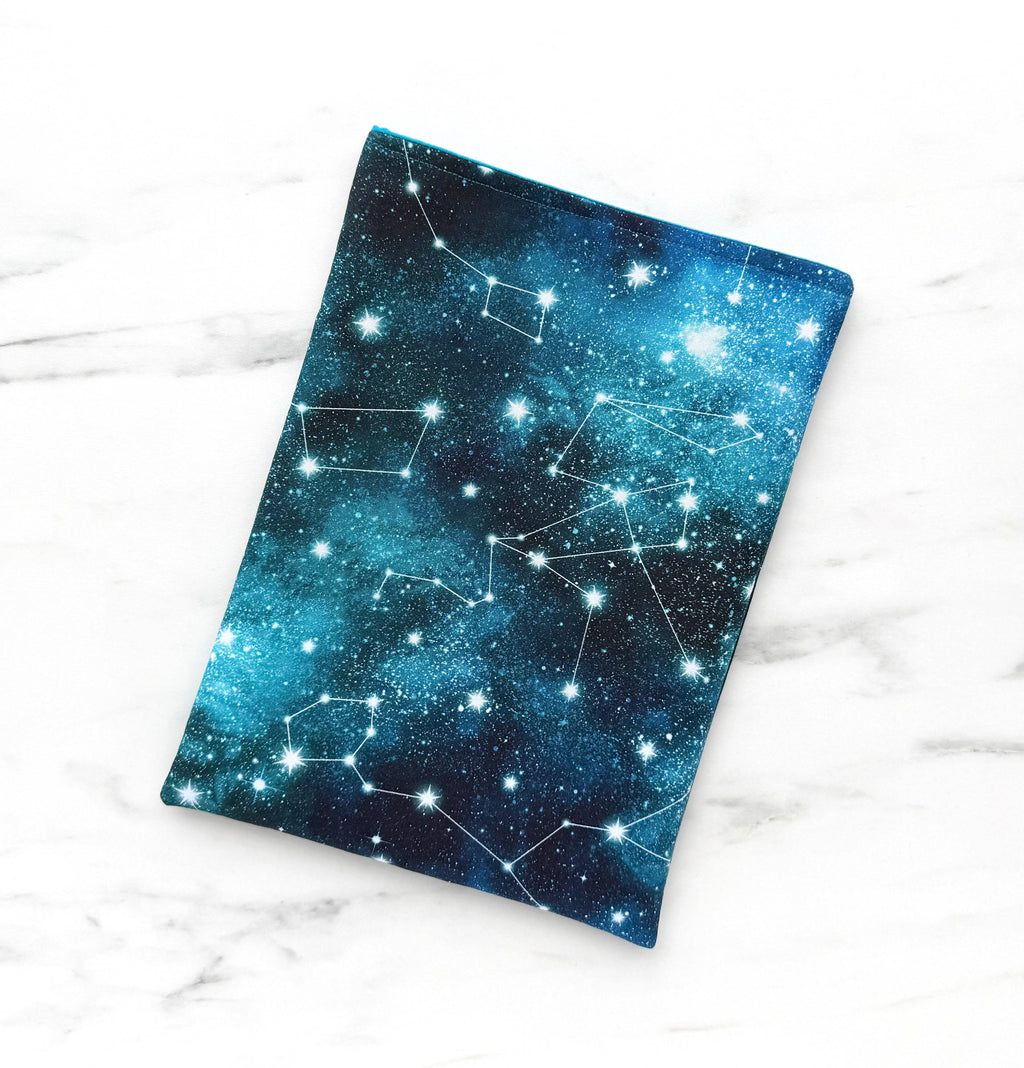 Constellations - padded book sleeve, book pouch
