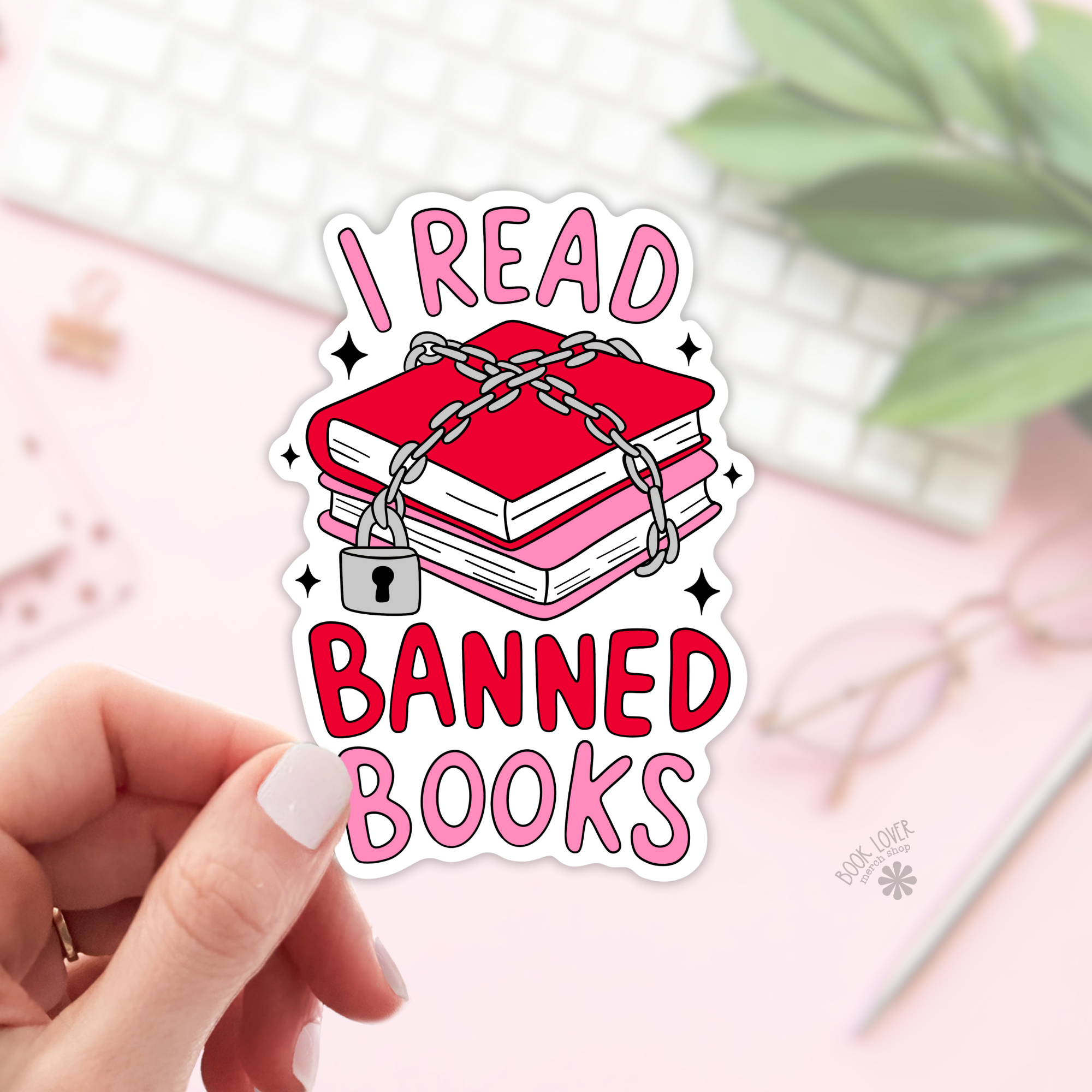 I Read Banned Books Stickers / Bookish Stickers / Book Lover
