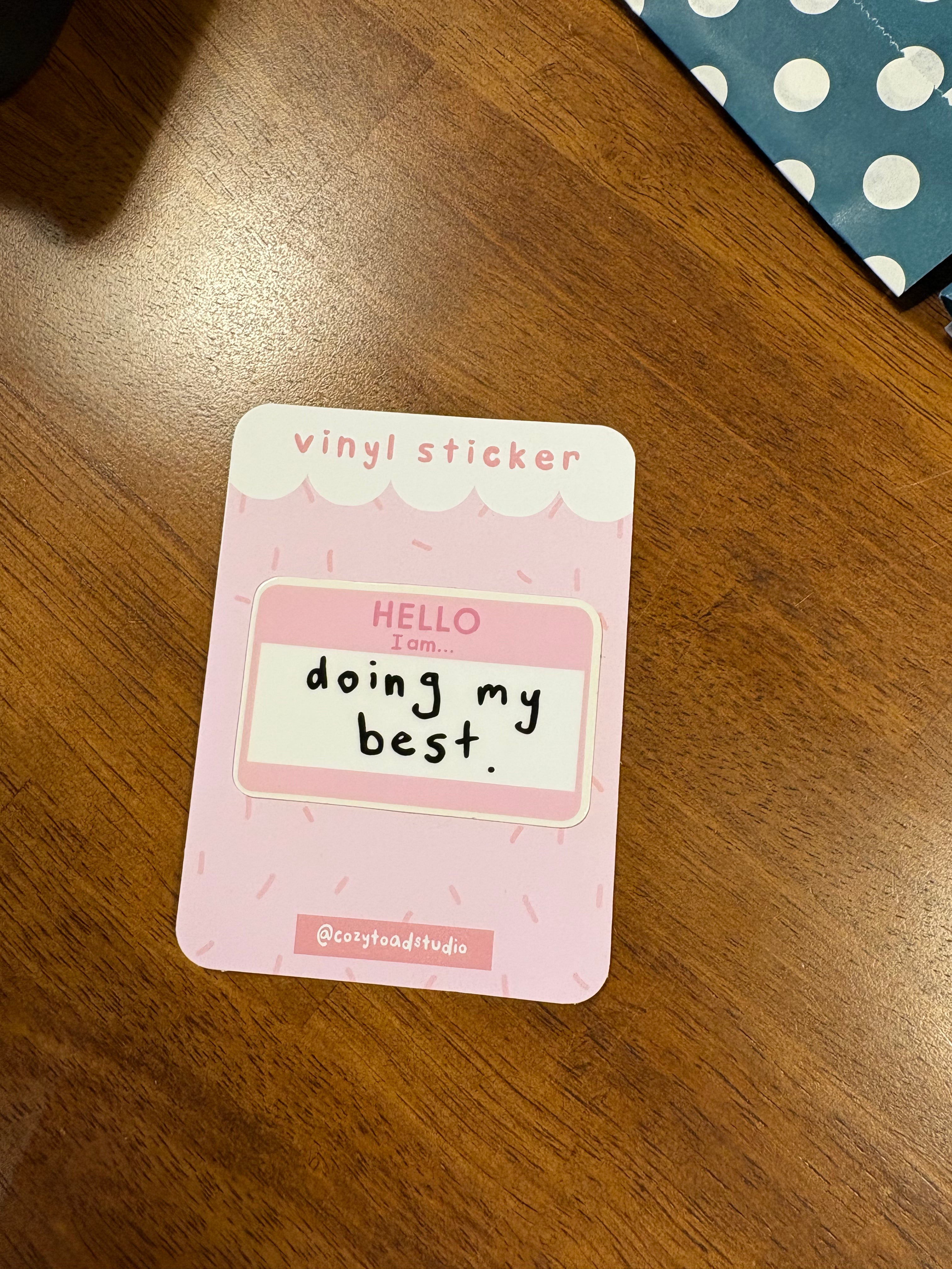 Cozy Toad Studio Vinyl Stickers (Singles)