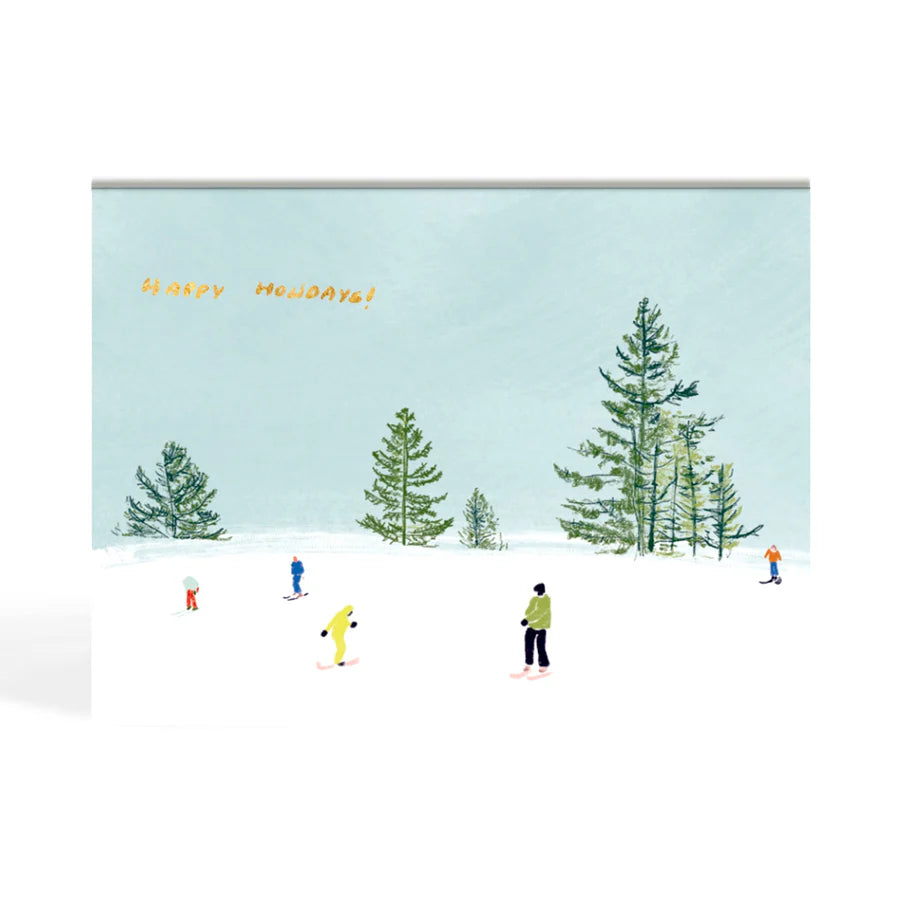 Winter Activities Greeting Card - Box