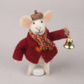 Felt Mouse With Bell And Scarf
