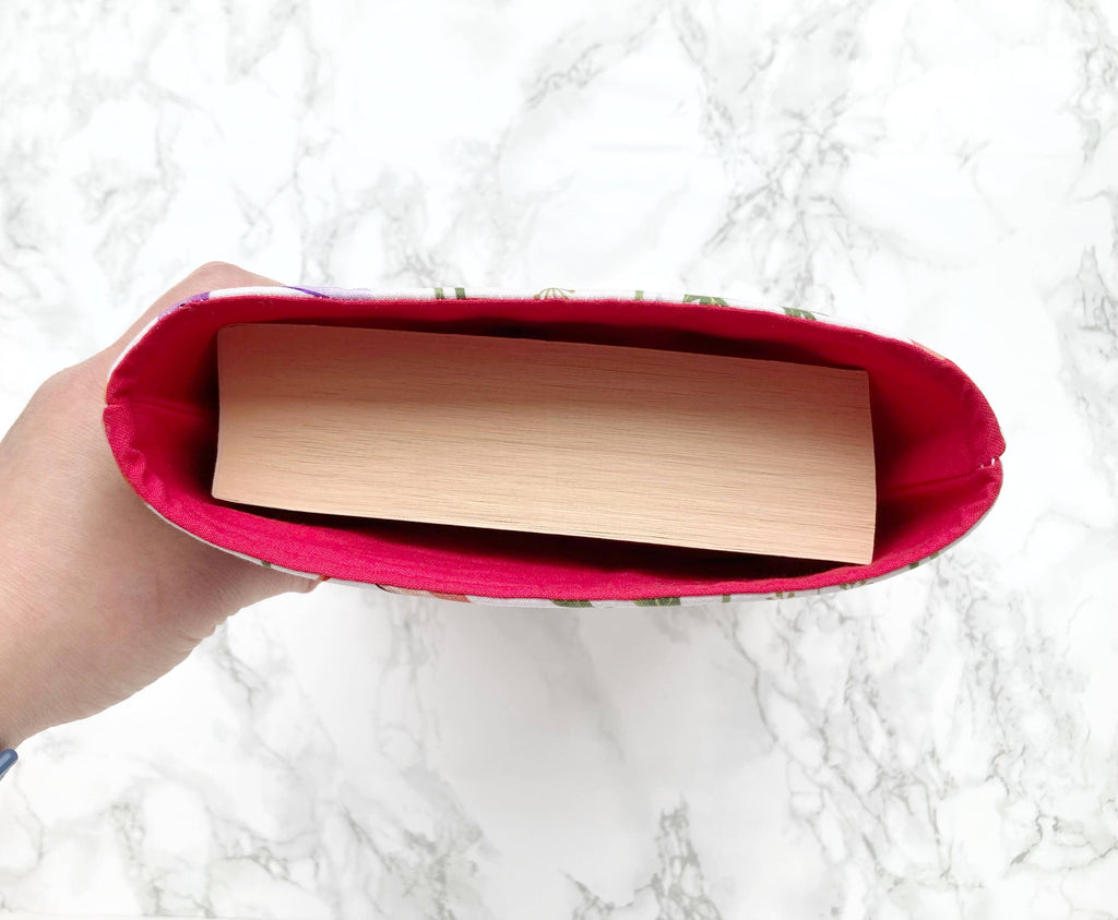 Poppies - padded book sleeve, book pouch
