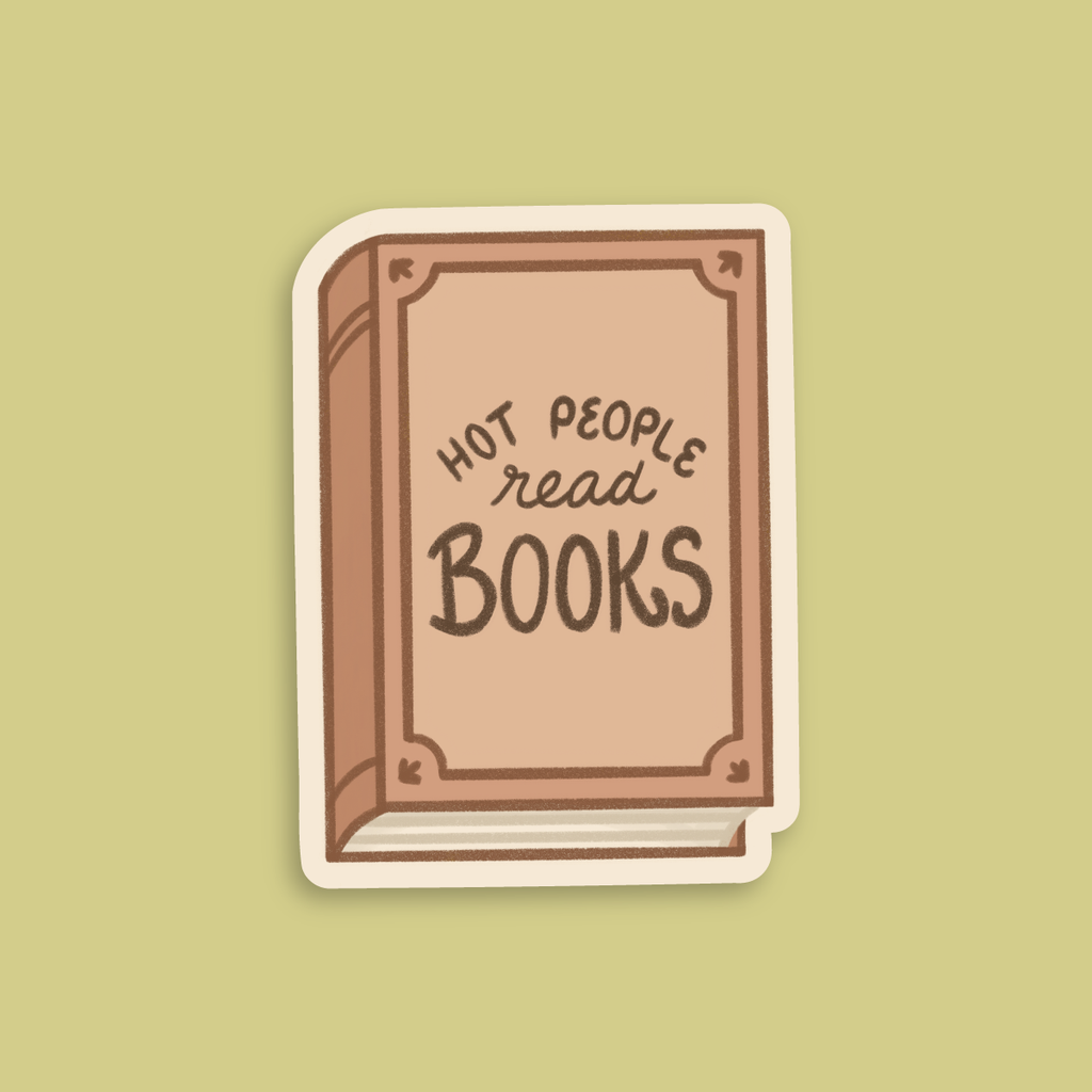 Hot People Read Books Sticker