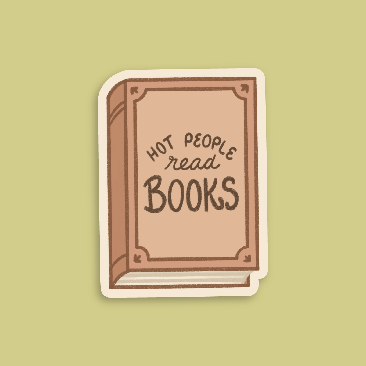 Hot People Read Books Sticker