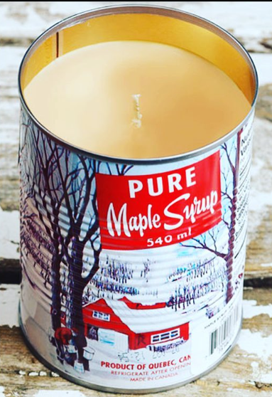 Maple Syrup Candle – 540 ml Iconic Tin Can (Cotton wick)