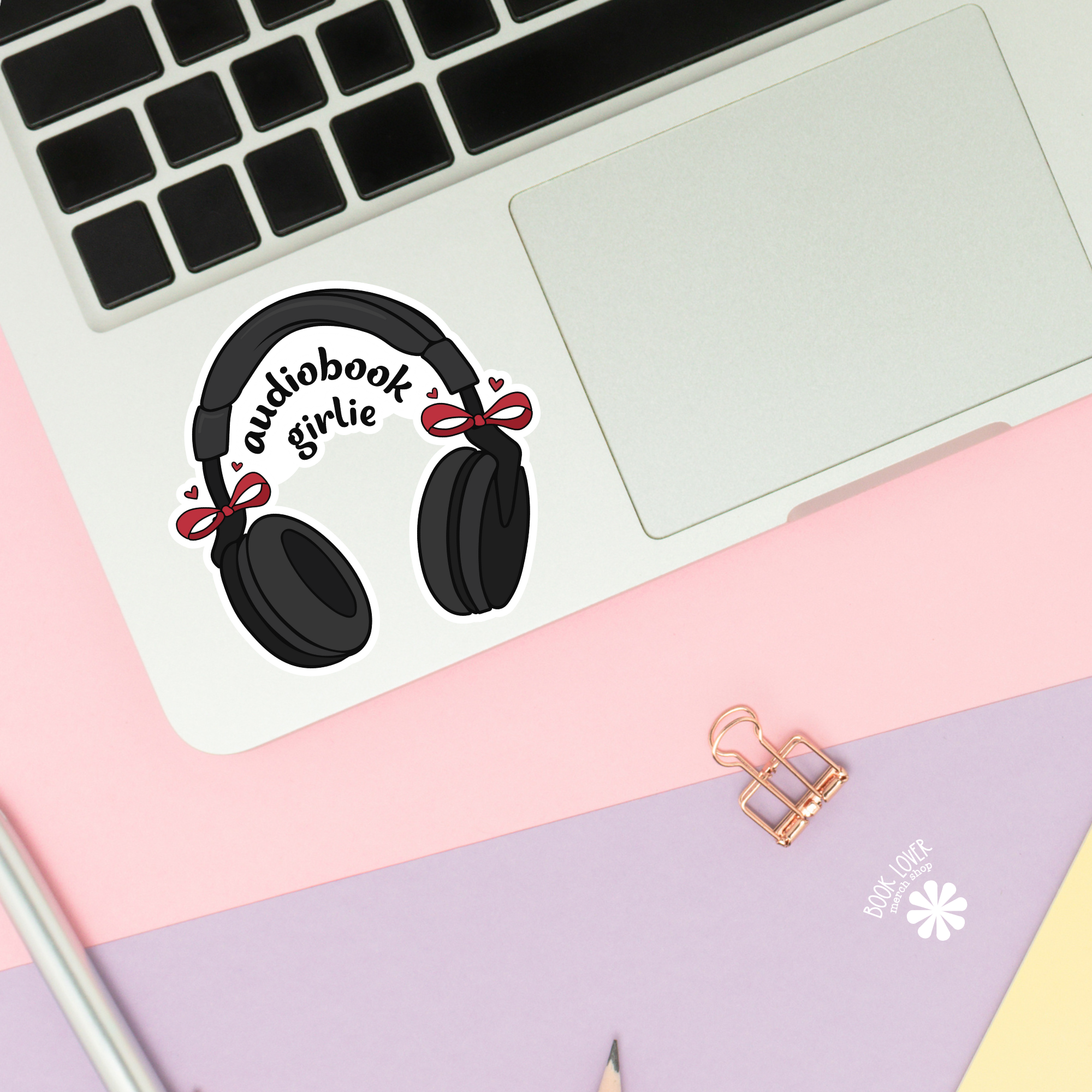 Audiobook Girlie Stickers / Bookish Stickers / Book Lover