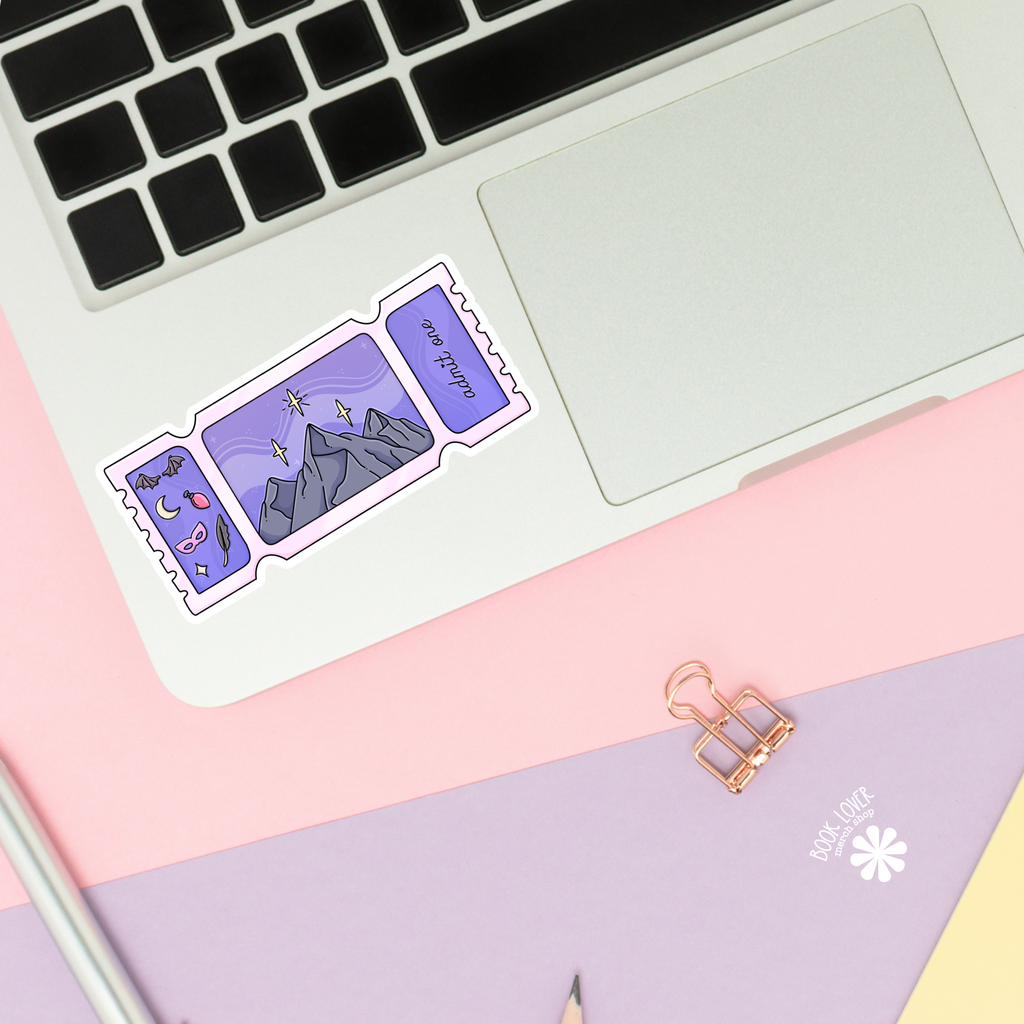 Romantasy City Ticket Stickers / Bookish Admit One Bookish