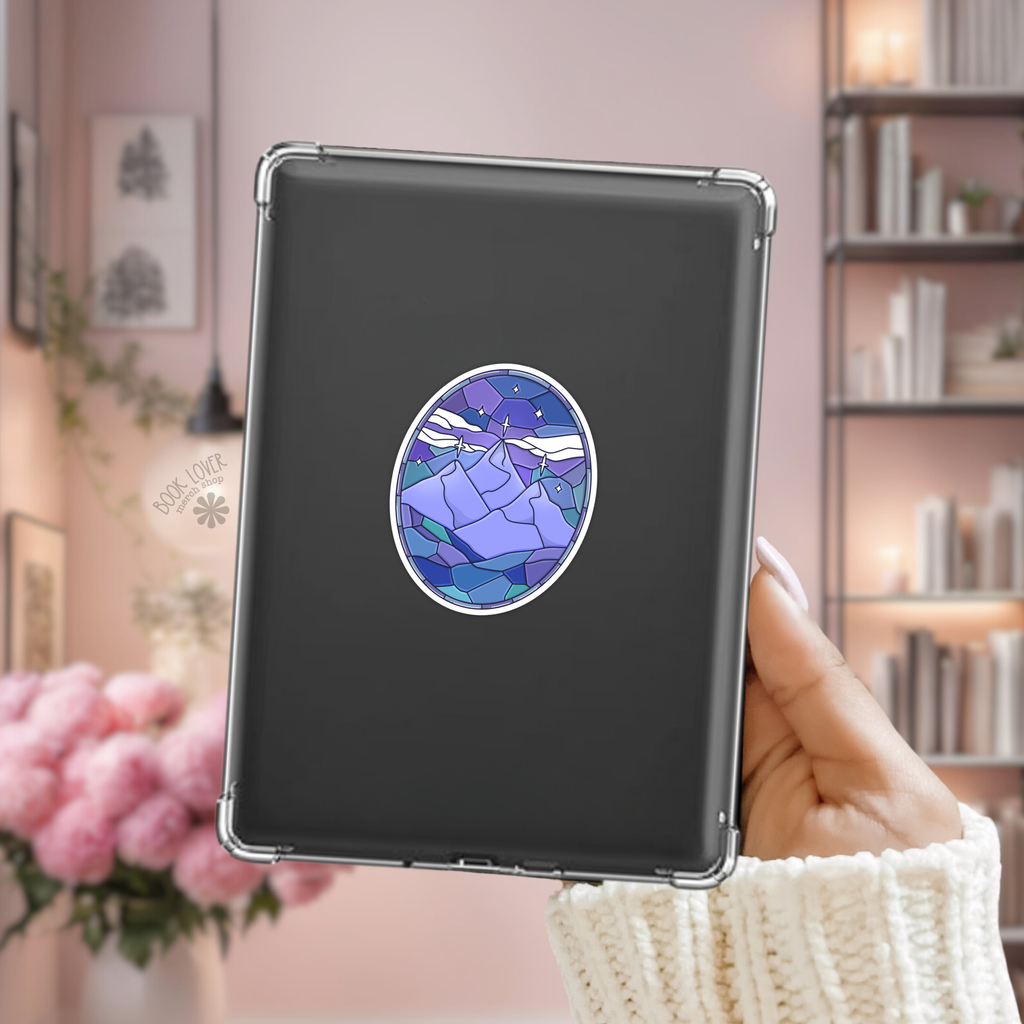 Romantasy City Stained Glass Stickers / Bookish Stickers