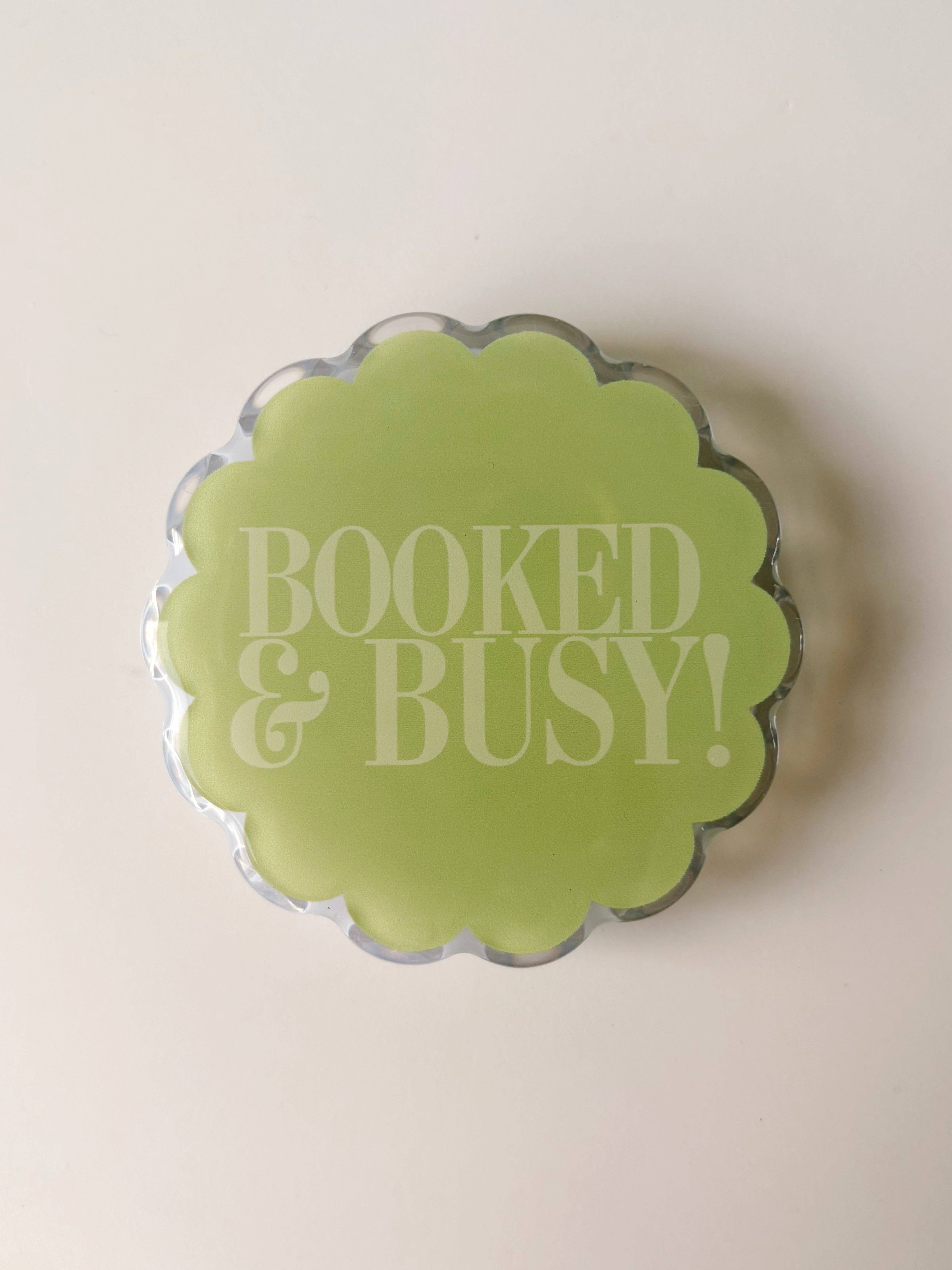 Green Booked & Busy | Magnetic e-Reader & Phone Grip