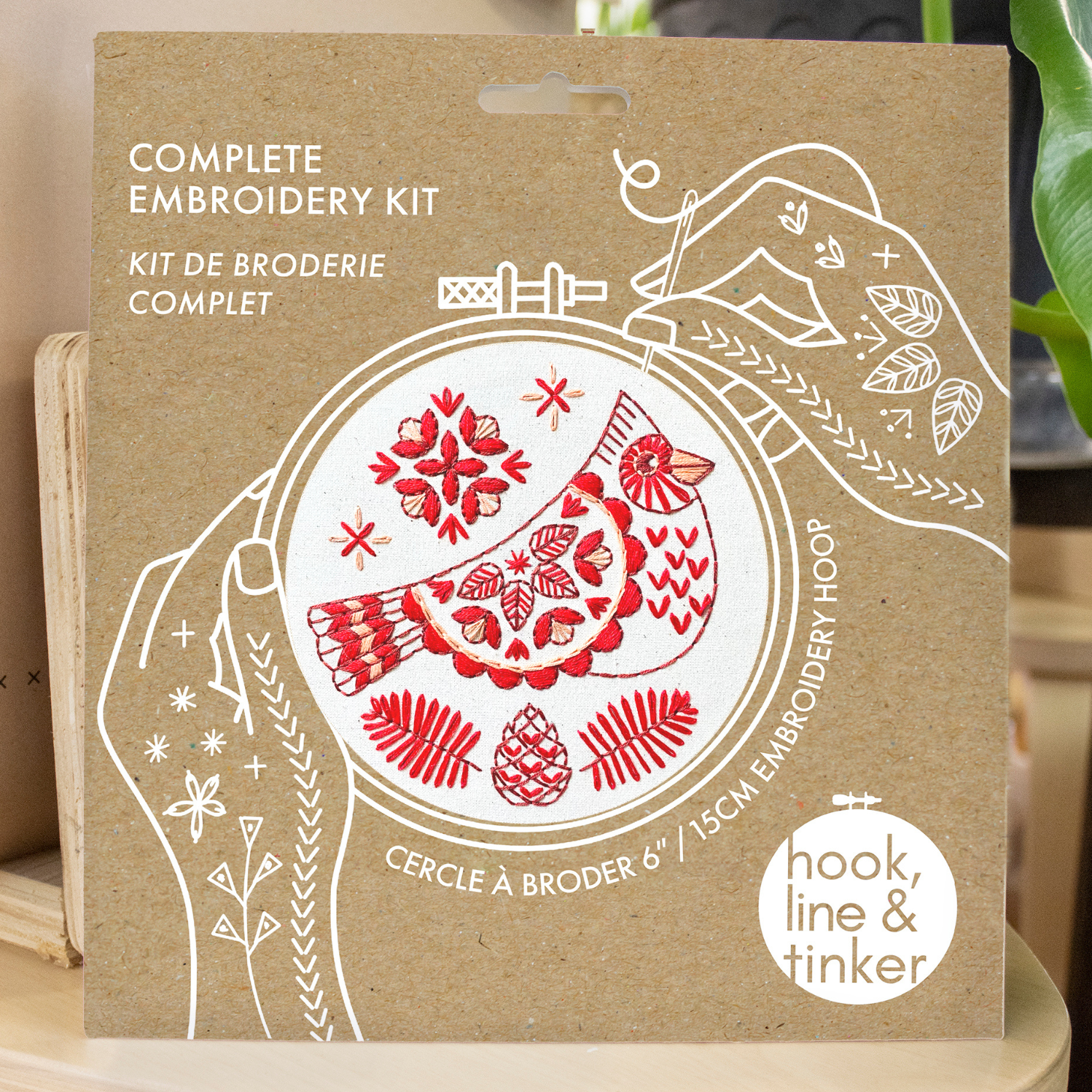 Cardinal Complete Embroidery Kit
