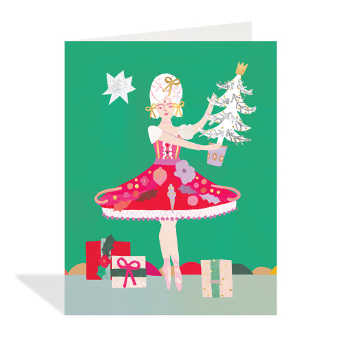 Holiday Ballerina Greeting Card