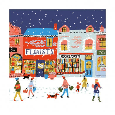 8-Pack Christmas Cards - Late Night Shopping