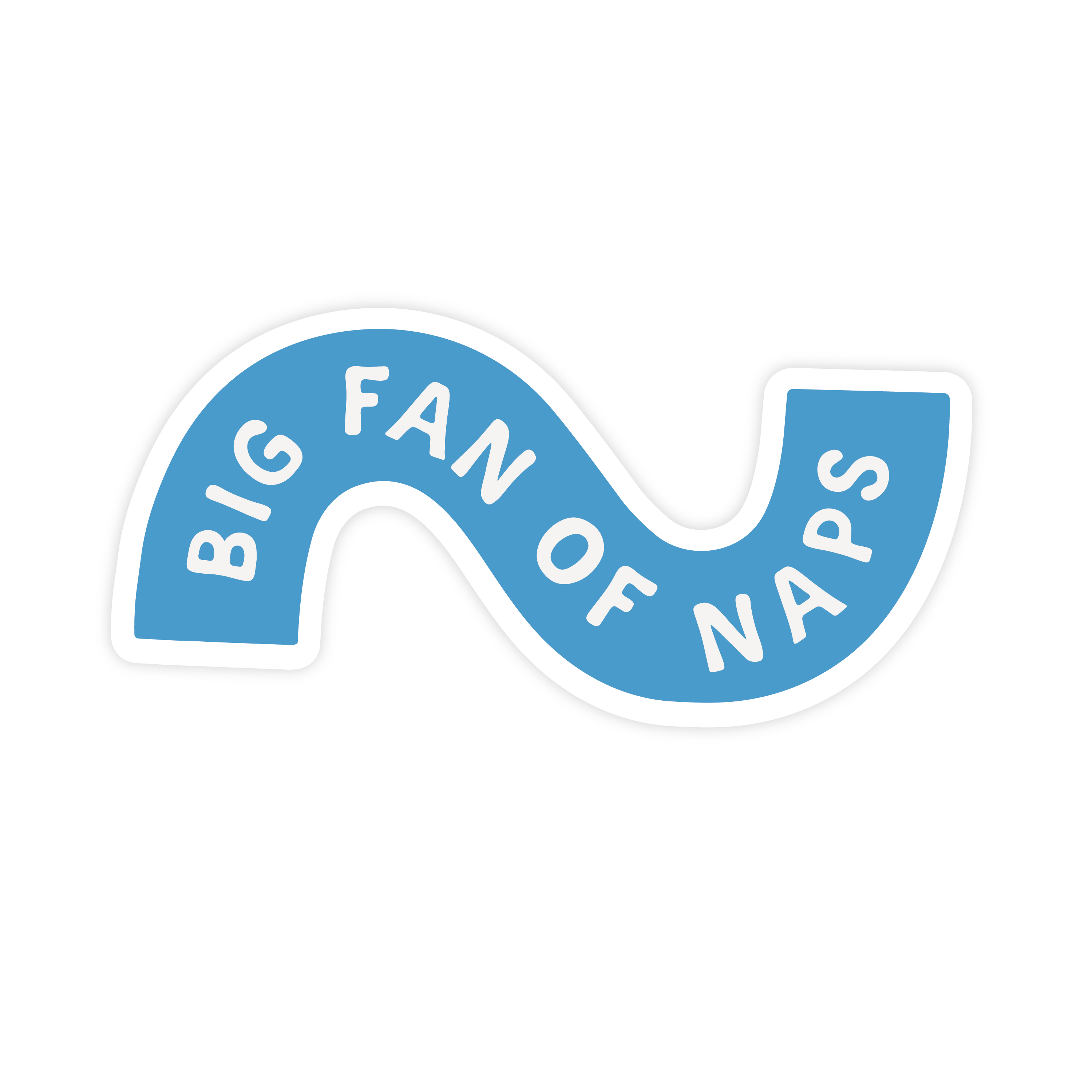 Big Fan of Naps Sticker