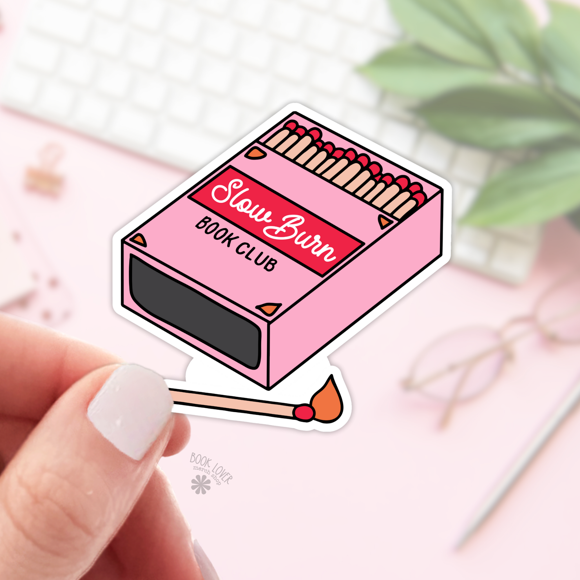 Slow Burn Book Club Stickers  / Bookish Merch, Book Lover