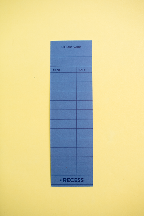 Bookmark : Library Card