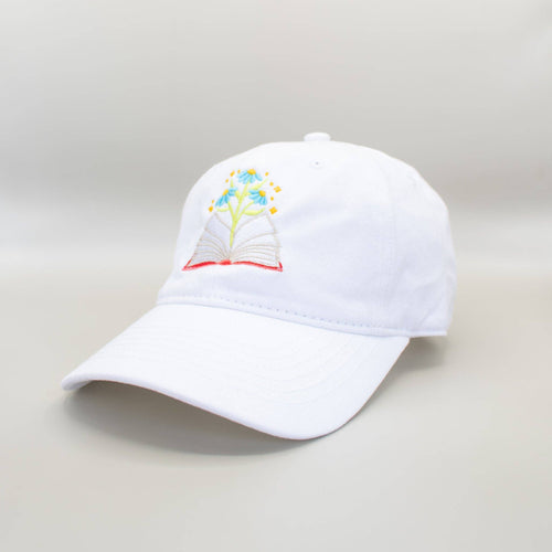 Blooming Reader Embroidered Hat
