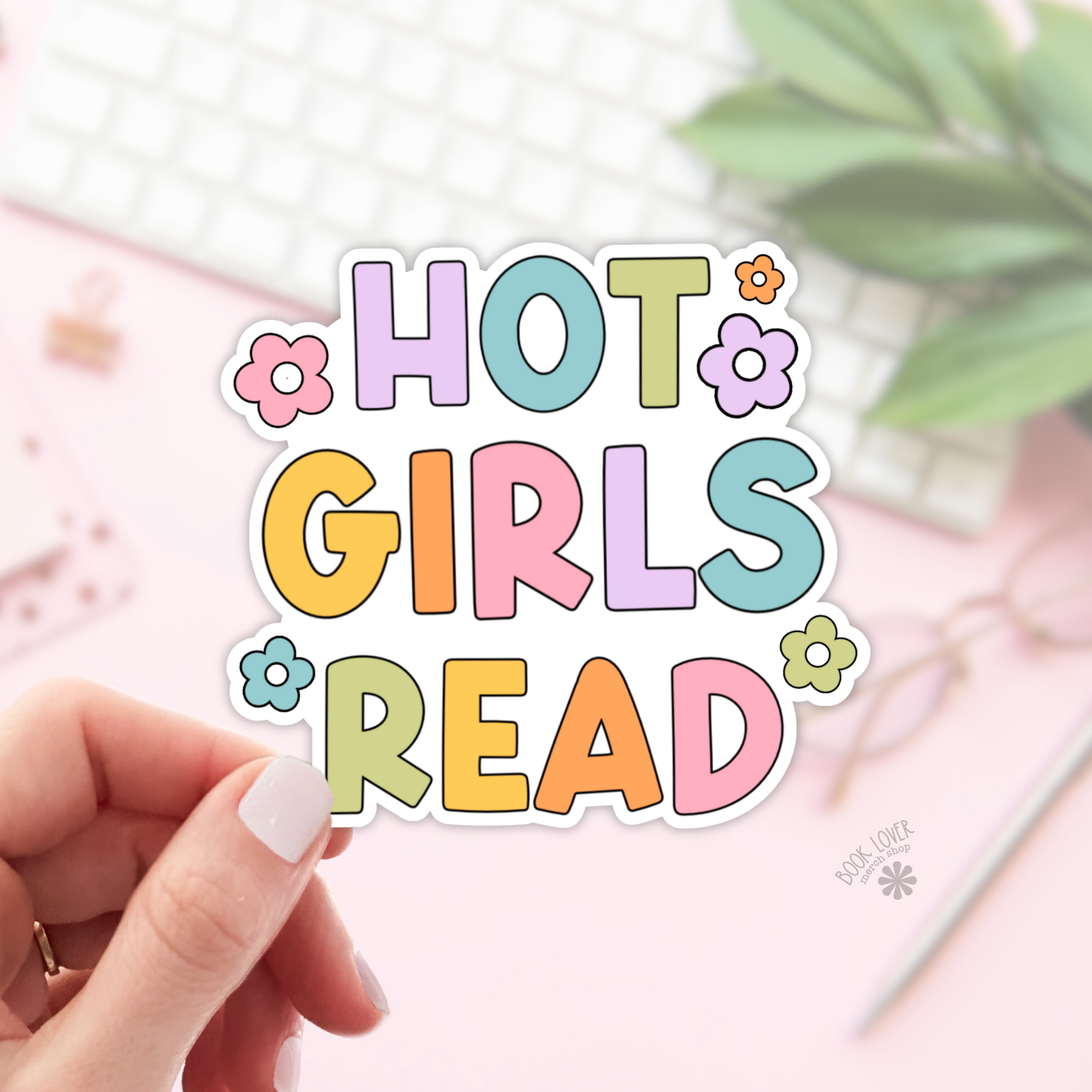 Hot Girls Read Stickers / Bookish Stickers / Book Lover Gift