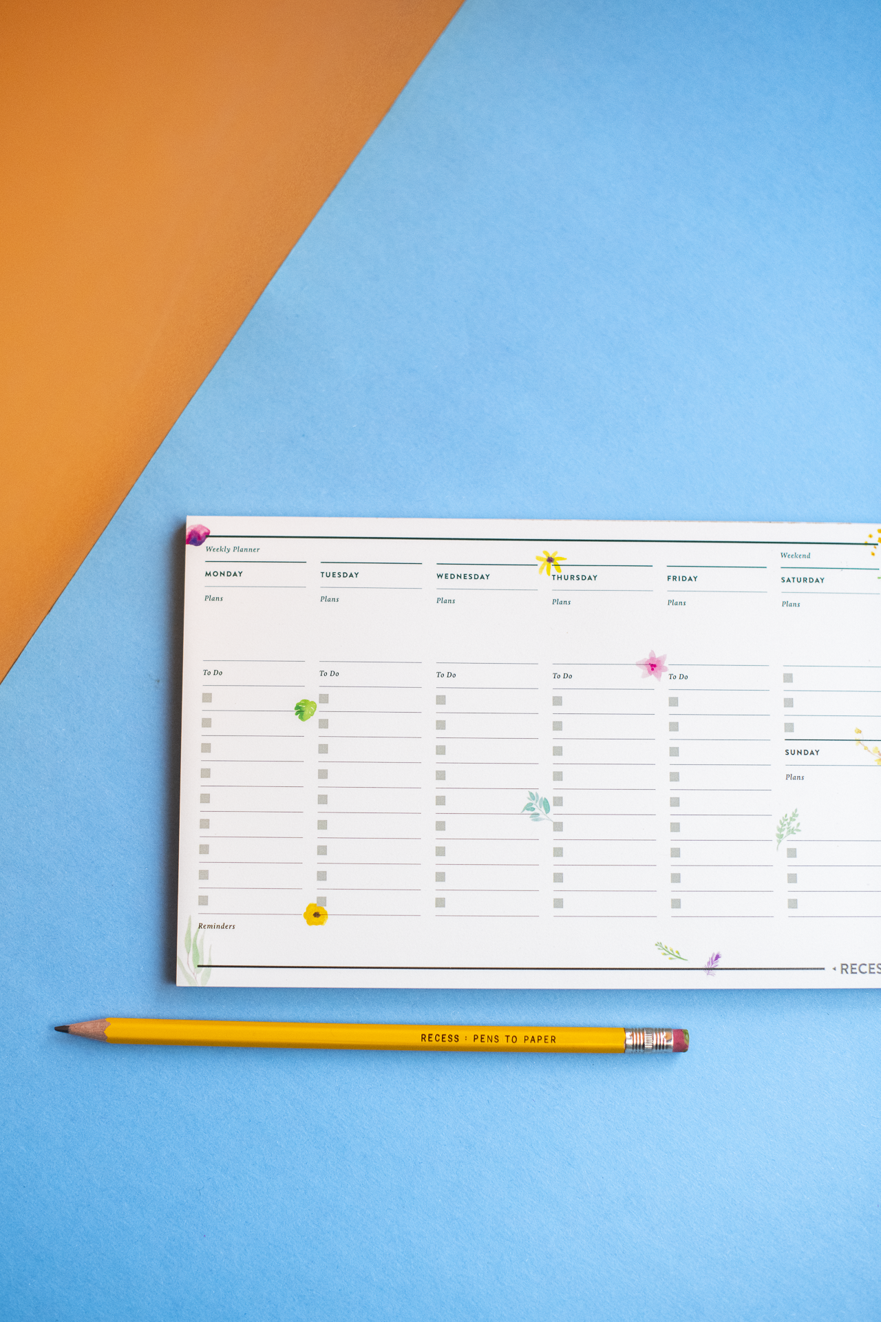 Botanical Weekly Planner Pad